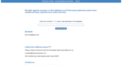 Desktop Screenshot of checkscammail.com